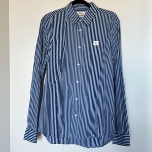 💙👕Acne studios smiley face stripe shirt💙👕